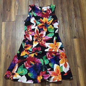 Vibrant Floral Sleeveless Dress